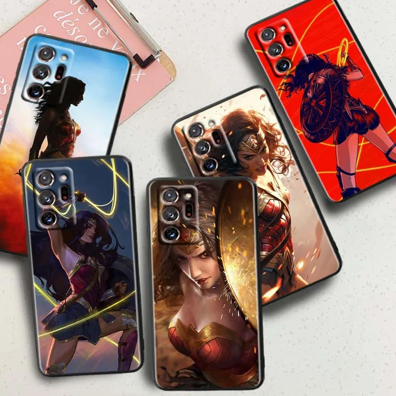 

Movie Wonders Womans Hero For Samsung A42 A41 A35 A34 A33 A32 A25 A24 A23 A21s A04 A03 Note 20 Ultra 5G Black Phone Case