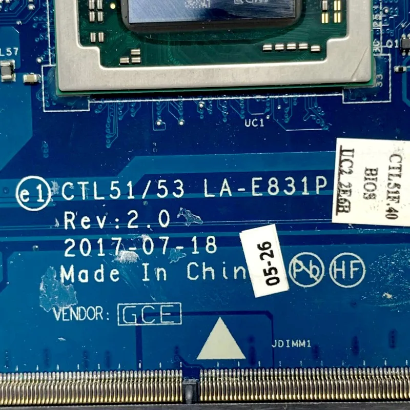 Carte Mère LA-E831P Pour Ordinateur Portable HP 15rer W Avec Processeur A10-9620P 924723-601 924723 Testé OK 928891-601 216-001 0864032-100%