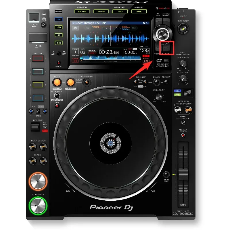 Compatible with the Pioneer cdj2000NXS2 disc player, SHORT CUT, external buttons, song selection knob, DAC3117