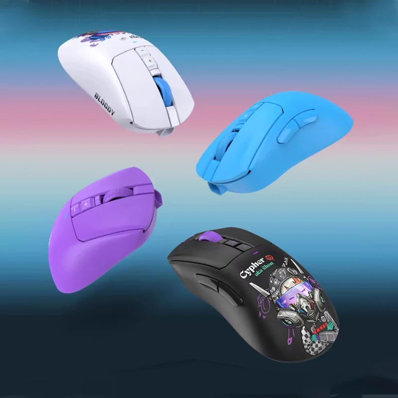 Savage Impact Bloody R73QUltra Wireless Mouse with 2.4G Charging Base Lightweight Design Super Long Battery Life E-sports Mouse