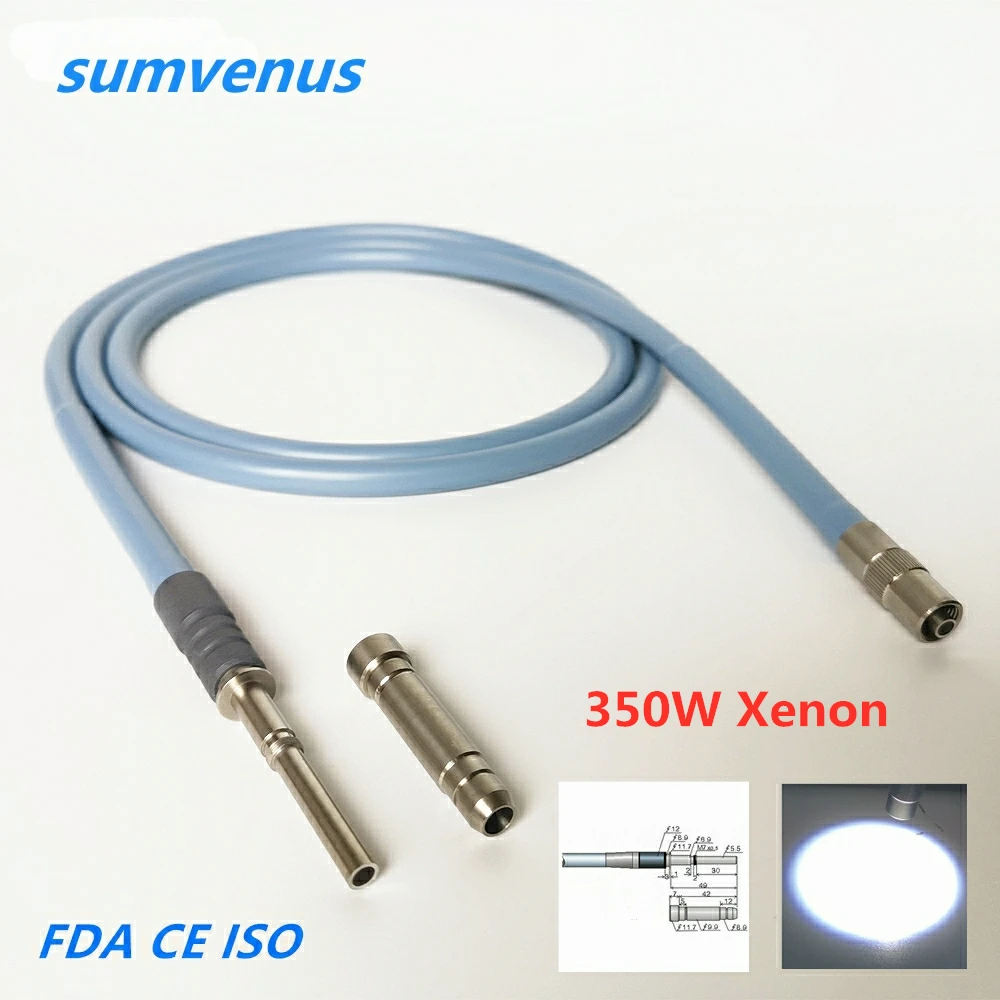 

Medical Surgical Storz Φ4x2000mm 300W 350W Xenon Cold Light Source Endoscope Optical Fiber Cable 500℃ Temperature Resistance