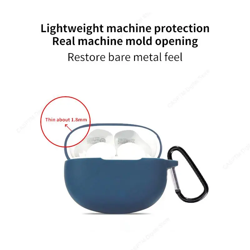 Silicone Case For Realme Buds T100 Shockproof Cover For Realme Bud T100 Earphone Case with Hook Funda Buds T 100 Soft Coque Case