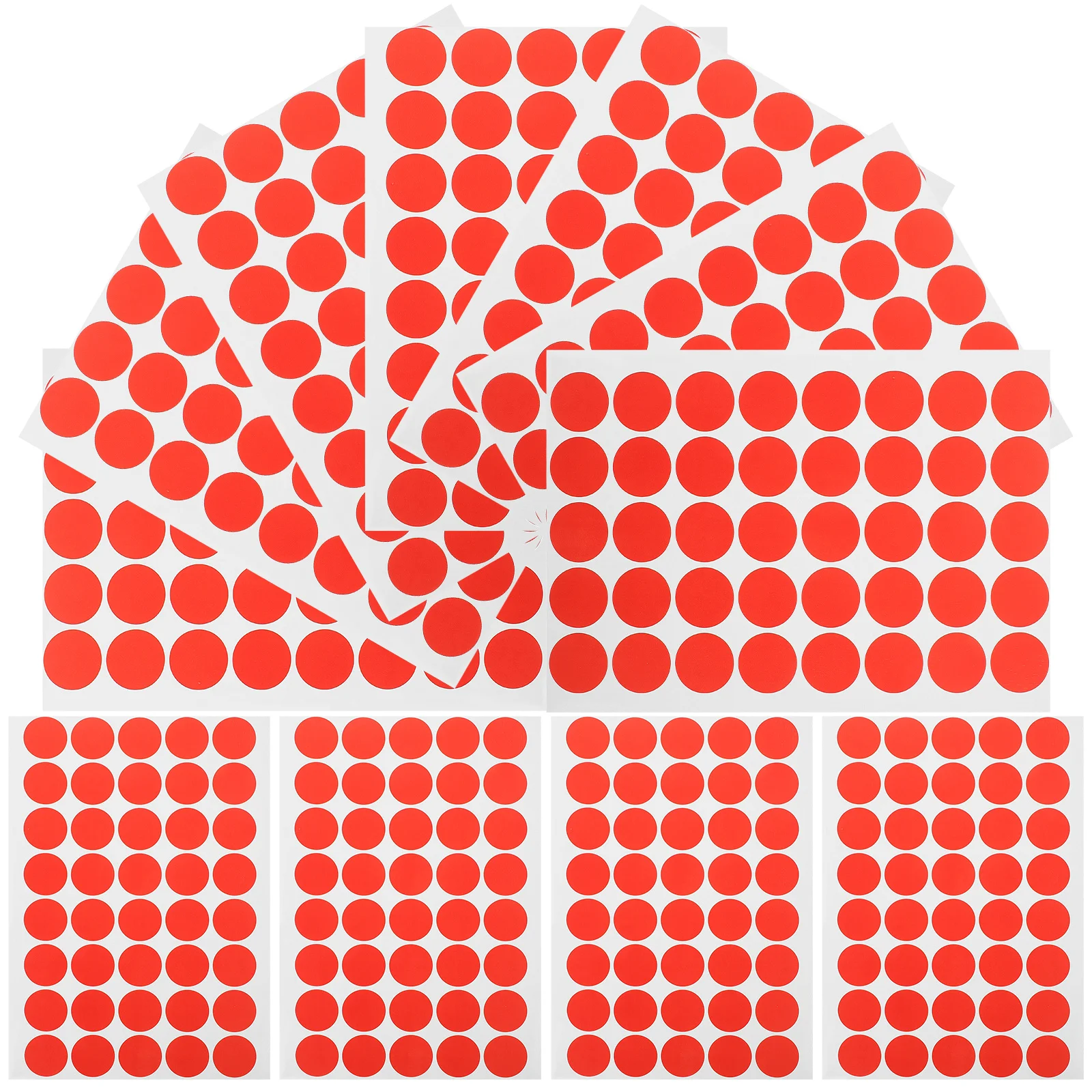 10장 컬러 스티커 도트 접착식 셀프 접착 도트 스티커 정리 분류 라벨링 색상 코딩 소형