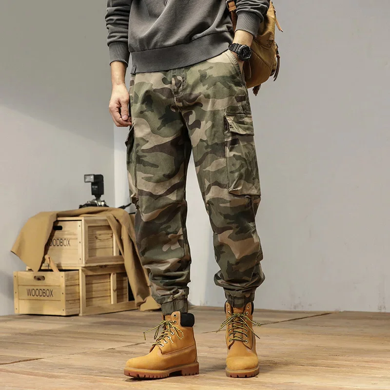 

Trousers Male Camouflage Regular Fit Hiking Men's Cargo Pants Camo Winter Korean Outdoor Oversize Slacks Cheapest Baggy New In 8