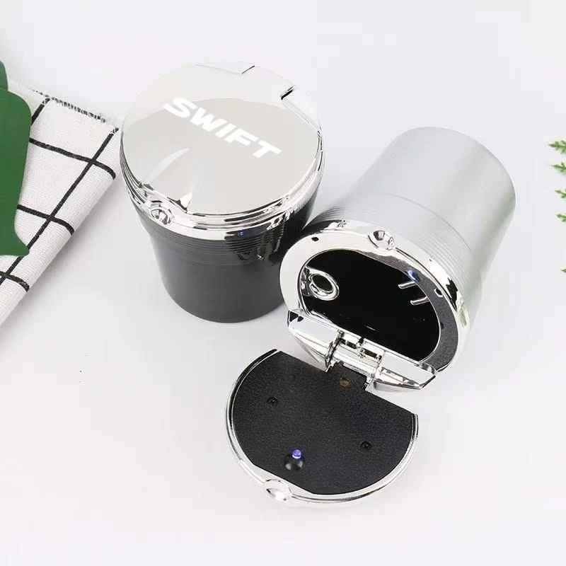 

Portable car ashtray with LED light detachable car ashtray for Suzuki SWIFT Car Accessories