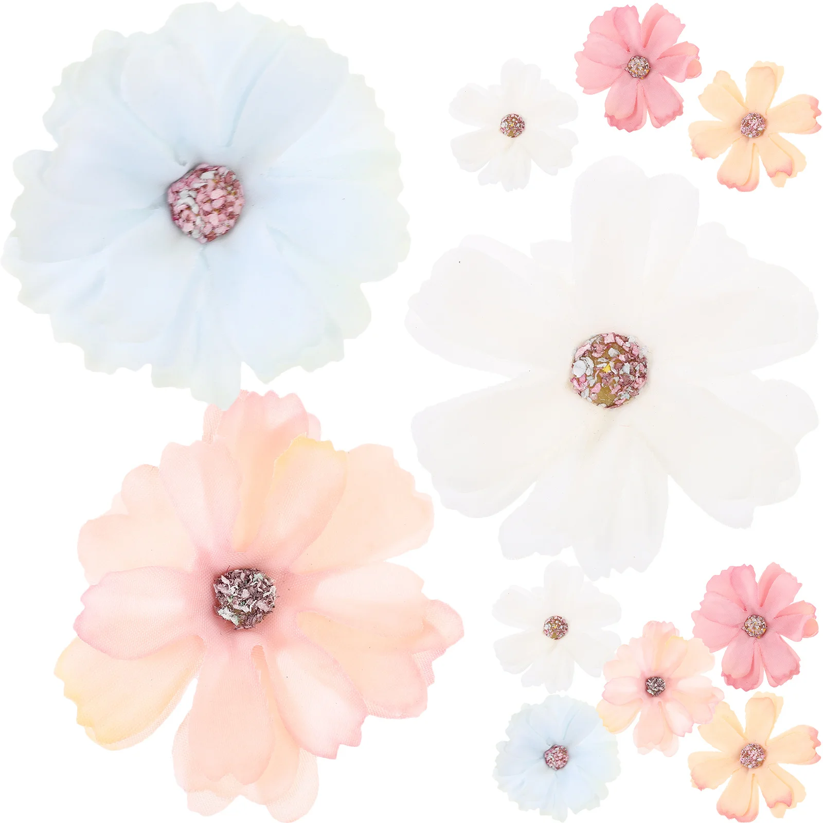 

50pcs Simulation Flower Heads Artificial Flowers For Diy Crafts Lifelike Decorative Prop Fake Flower Bulk Mini Craft Making