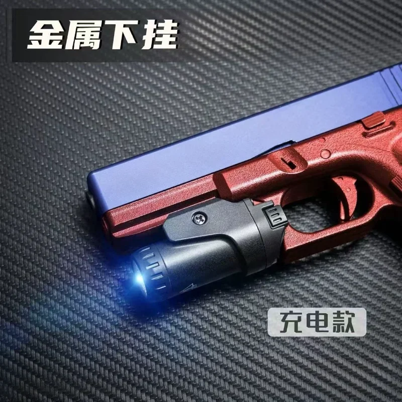 Compact Under Rail LED Torch Accessory Metal & Nylon Shell Hobby Mod Parts with Matching Screwdriver