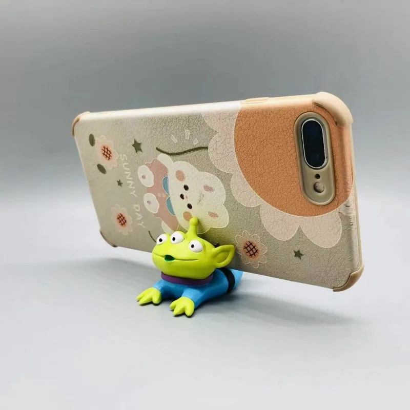 Disney Alien Cartoon Animation Peripheral Creative Cute Mini Mobile Phone Stand Lazy Portable Stand Desktop Ornament Decoration