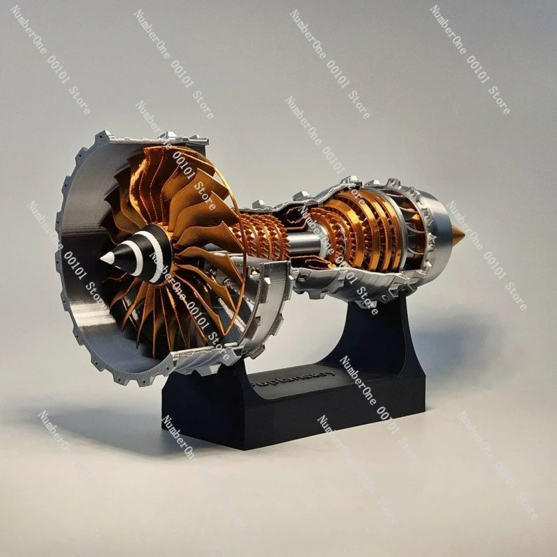 Aviation turbofan engine model electric handmade aircraft engine ornament