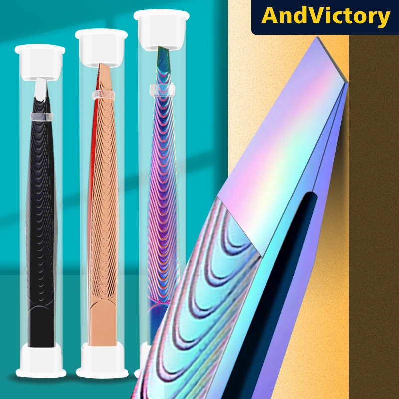 Professional Eyebrow Tweezer Trimmer Men Beard Eyelash Brow Stainless Great Precision Facial Hair Splinter Removal Tweezers