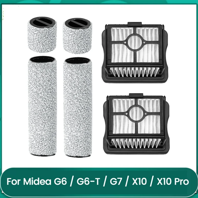 B58B-Roller Brush Hepa Filter For Midea G6 / G6-T / G7 / X10 / X10 Pro Floor Scrubber Replacement Accessories Spare Parts