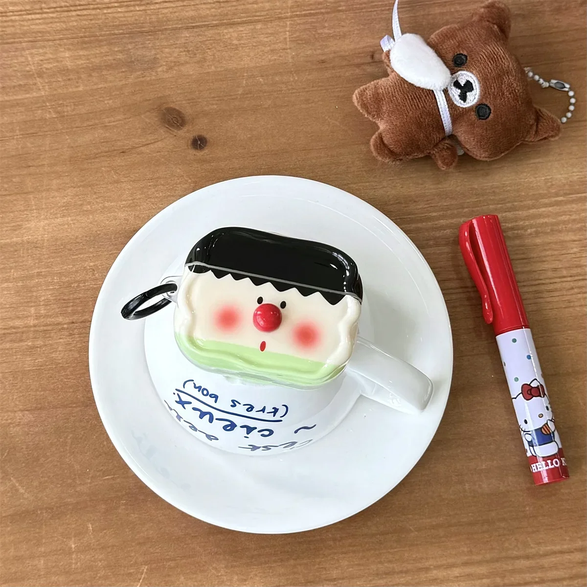 

Cartoon anime star shockproof earphone case wireless bluetooth charging box for apple airpods 1 2 3 4 pro 2nd cute rabbit capa
