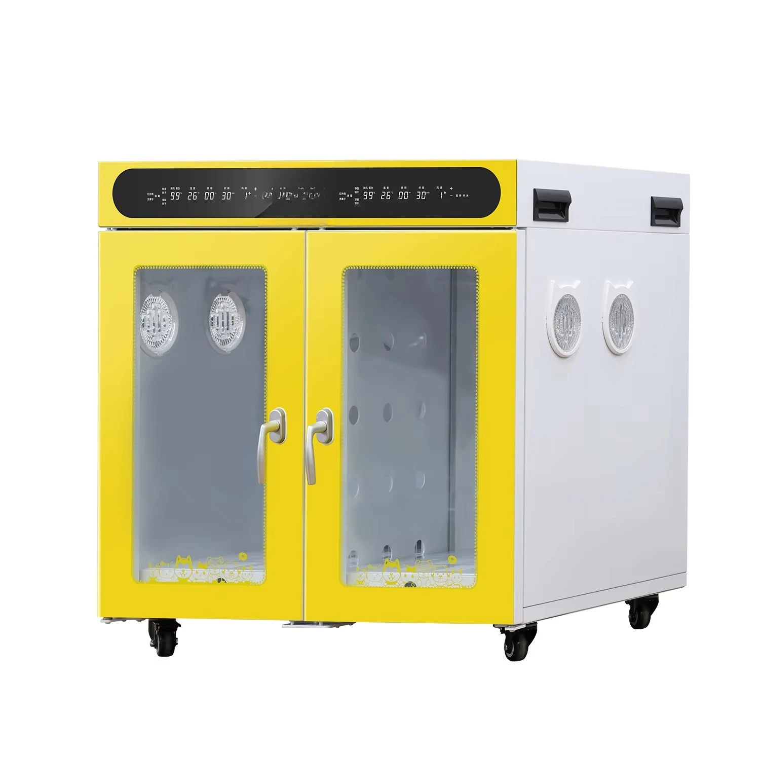 Strong wind and low noise pet dryer box Commercial pet dryer Double door is suitable for large pets
