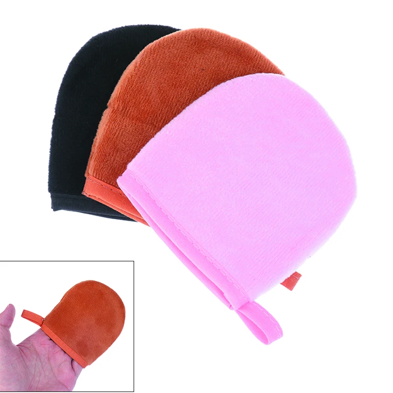 Self Tanning Mitt Glove Reusable Body Face Cleaning Tools Back Applicator Body Cleaning Exfoliating Removal Mitt