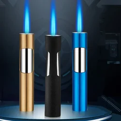 Hot Selling Refillable Mini Pen Lighter Adjustable Butane Custom Logo Windproof Jet Flame Lighter