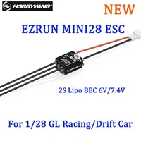 Hobbywing EZRUN MINI28 30A Sensored Brushless ESC 2S Small Size Support Bluetooth Settings For 1/28 1/27 GL Racing Drift Car