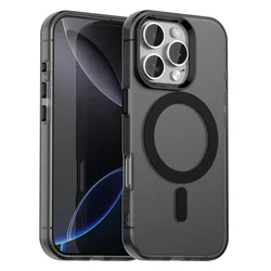 Candy Color Translucent Phone Case For iPhone 11 12 13 14 15 Plus 16 Pro Max Magnetic Wireless Charging TPU Plastic Back Cover