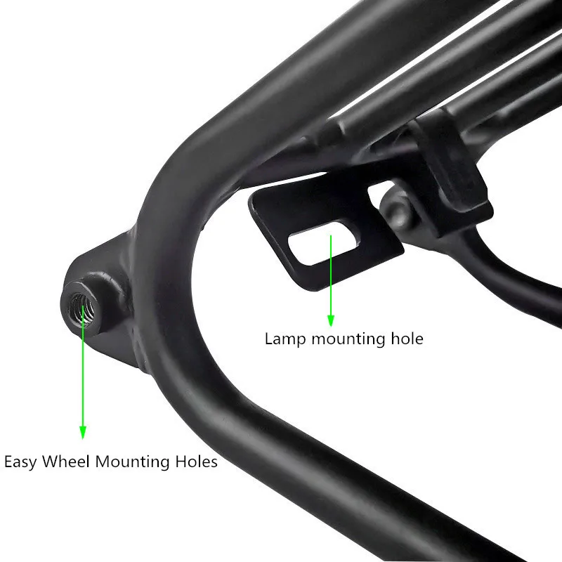 Folding bicycle rear rack for brompton 3sixy bike aluminum alloy luggage carrier cycling bag stand (can install Easy wheel)