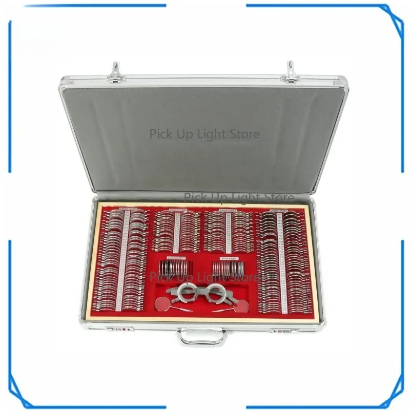 104 158 232 pcs 266 Pcs Complete Trial Lens Set Metal Ring with Trial Frame for Professional Optometry Use