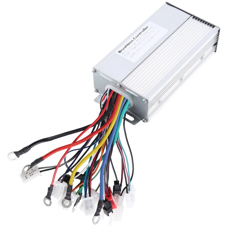 1 Piece 48V 60V 64V 72V 1000W 1500W Electric Controller 12 Tube Dual Mode E-Bike Brushless Controller Silver