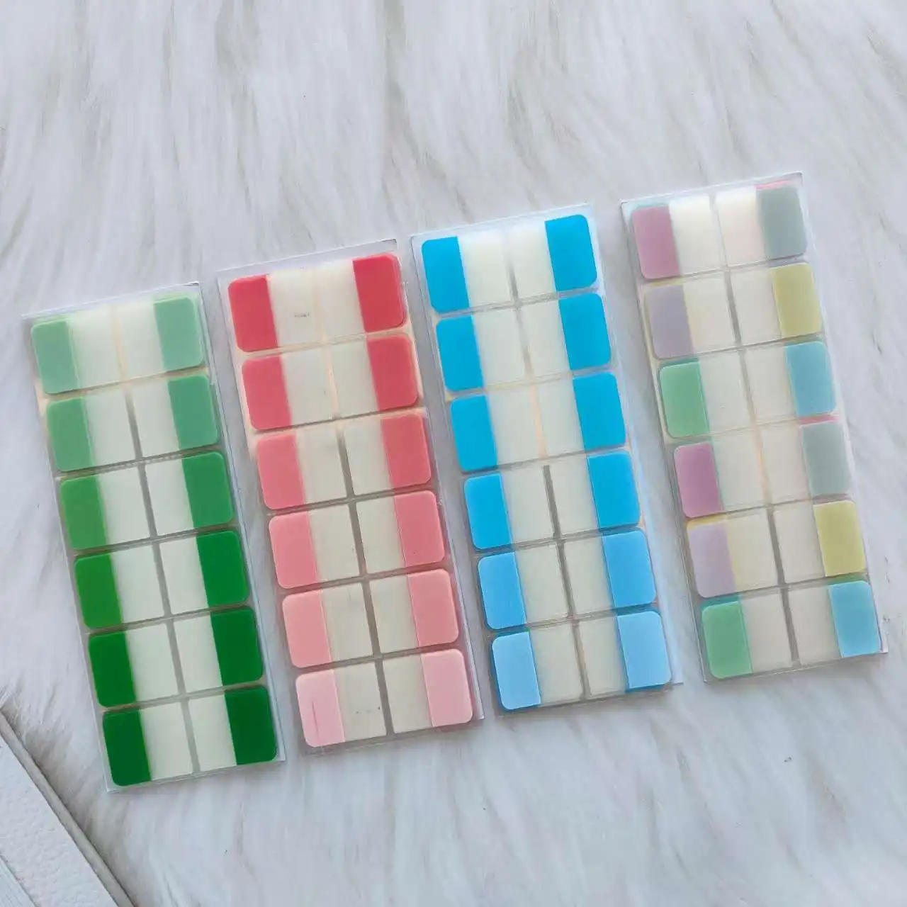 120 Sheet Transparent Sticky Notes Pads Self-Adhesive Index Page Markers for Book Memo Office School Creative Annotation