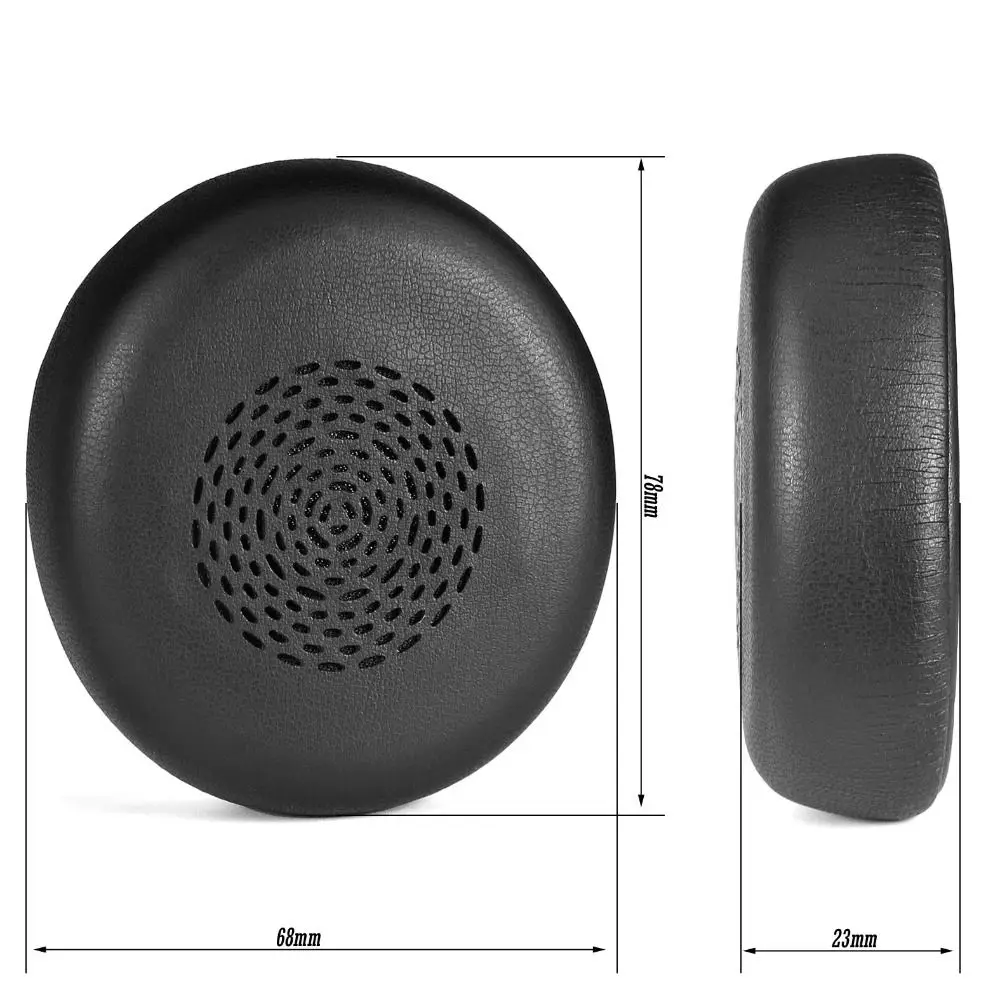 Oreillettes de remplacement pour téléphone, coussinets en cuir PU, coussin d'oreille, mousse éponge, accessoires de casque, cache-oreilles pour Jabra EvolLi2 75, 1 paire