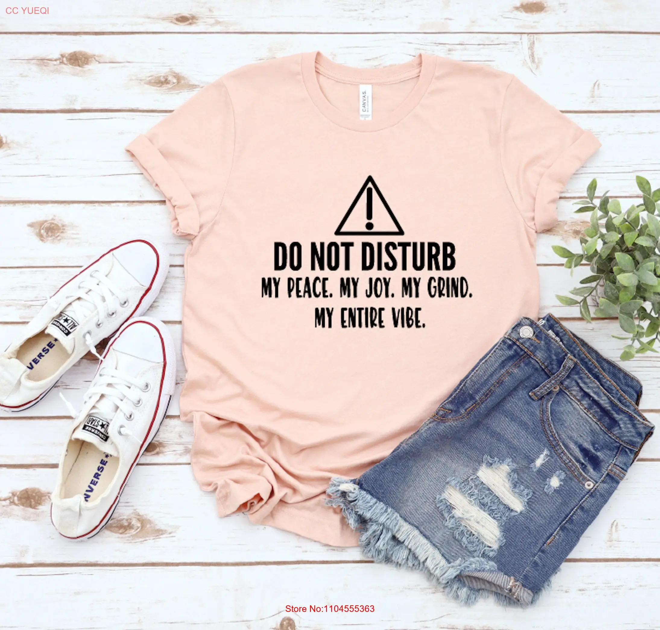 Do Not Disturb My Peace Joy Grind Entire Vibe T Shirt Motivational Entrepreneur long or short sleeves