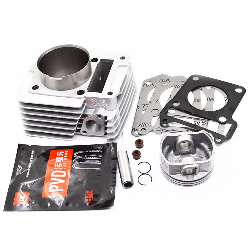 Motorcycle Cylinder Kit 57mm 65.5mm Big Bore For Yamaha YBR125  YBR 125 XTZ125 YB125Z YBR XTZ 125 Modified Engine Piston kit