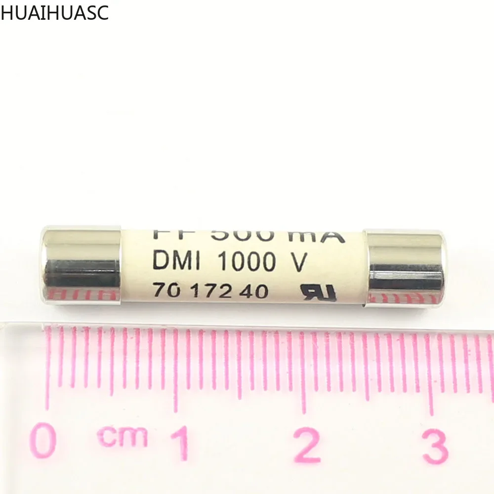 5pcs Ceramic Fuse 0.5A 1000V 6x32mm Fast Blow DMI FF 500mA SIBA Cartridge 6*32mm