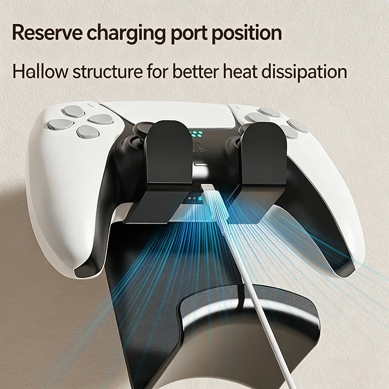 Game Controller Headphone Hanger Punch‑Free Adjustable Damage‑Free Wall Desk PC Mount Universal Gaming Accessories Holder view 5