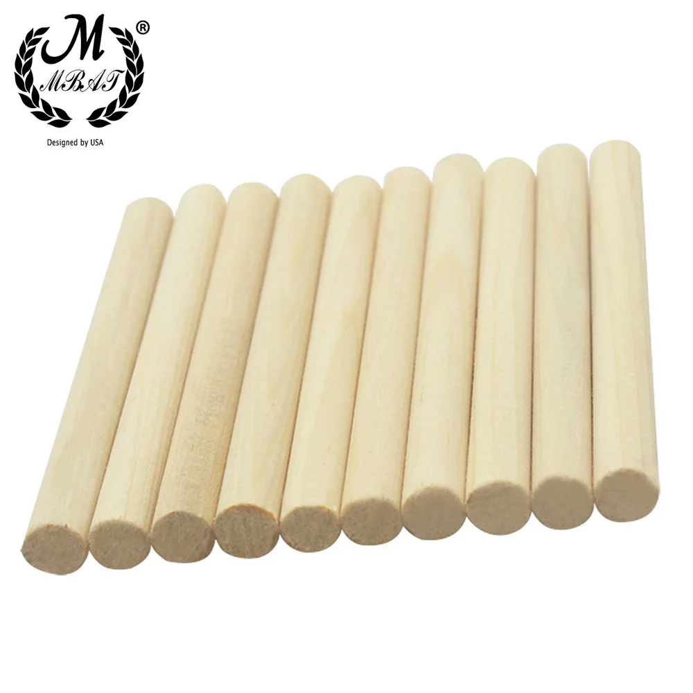 M MBAT 10Pcs Violin Column Spruce Sound-Post Sound Post for 4/4 3/4 Violin Acoustic Violin Stringed Instrument Parts Accessories