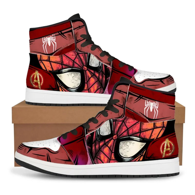 Marvel Spider Man Cosplay Sneaker Anime Figure Deadpool Hulk Iron Man Captain America Men Vulcanized Running Shoes Birthday Gift