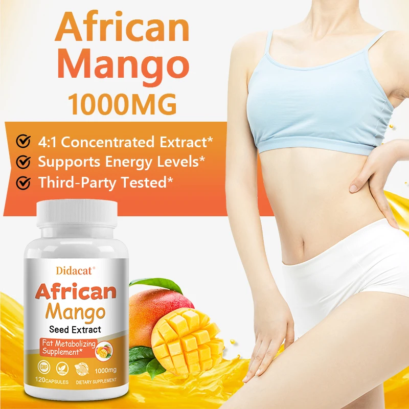 African Mango Extract Cleanse, Fat Burner, Dietary Supplement, Detox Capsules