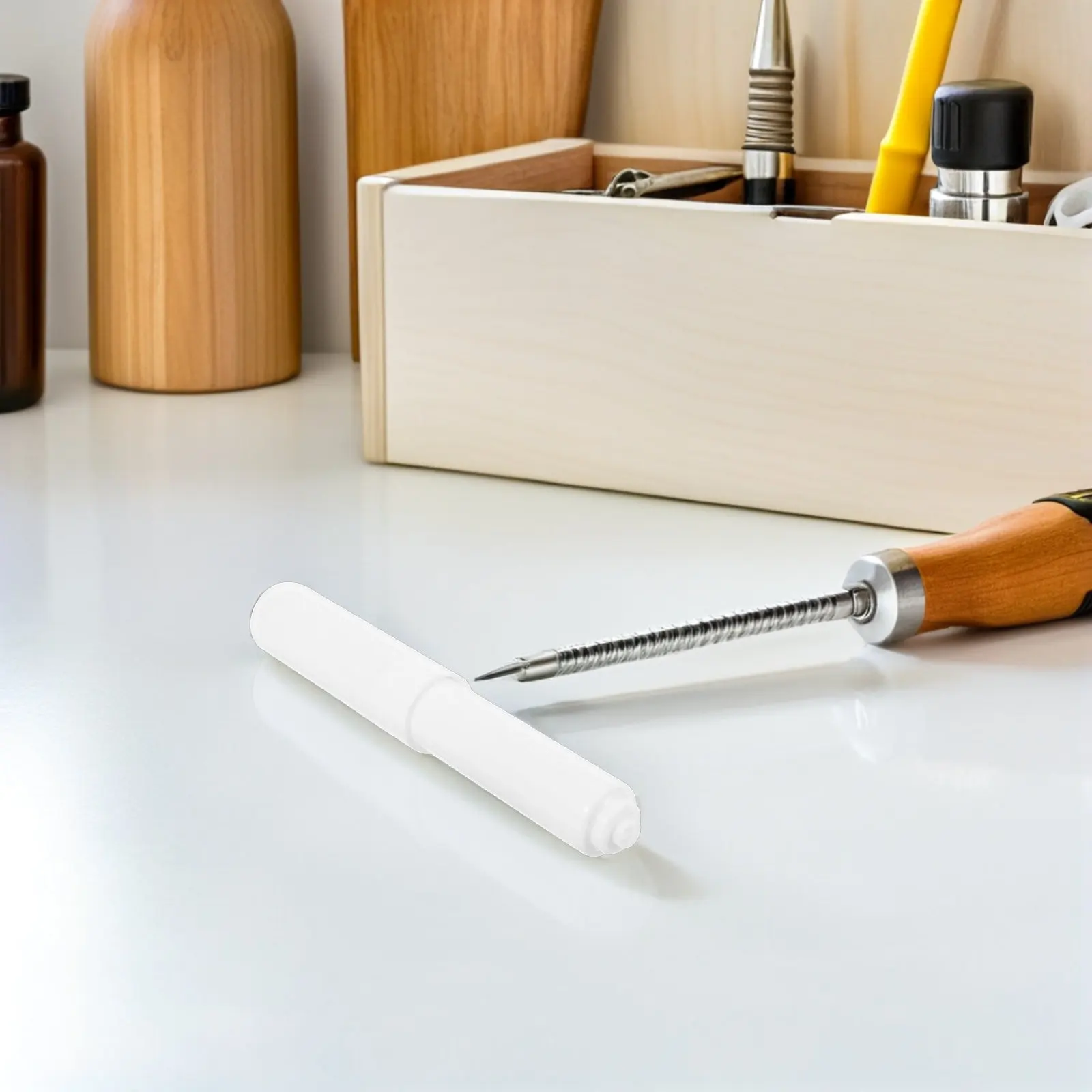 

4Pcs Toilet Paper Holder Spring Loaded Plastic Replacement Rods White Toilet Roller Rods for Bathroom Tissue Dispenser