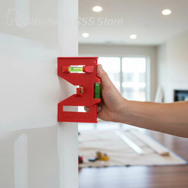 【S】Magnetic Column Level, Adjustable Folding Column Level With Elastic Ring Level, Suitable For Pipeline Tree Columns