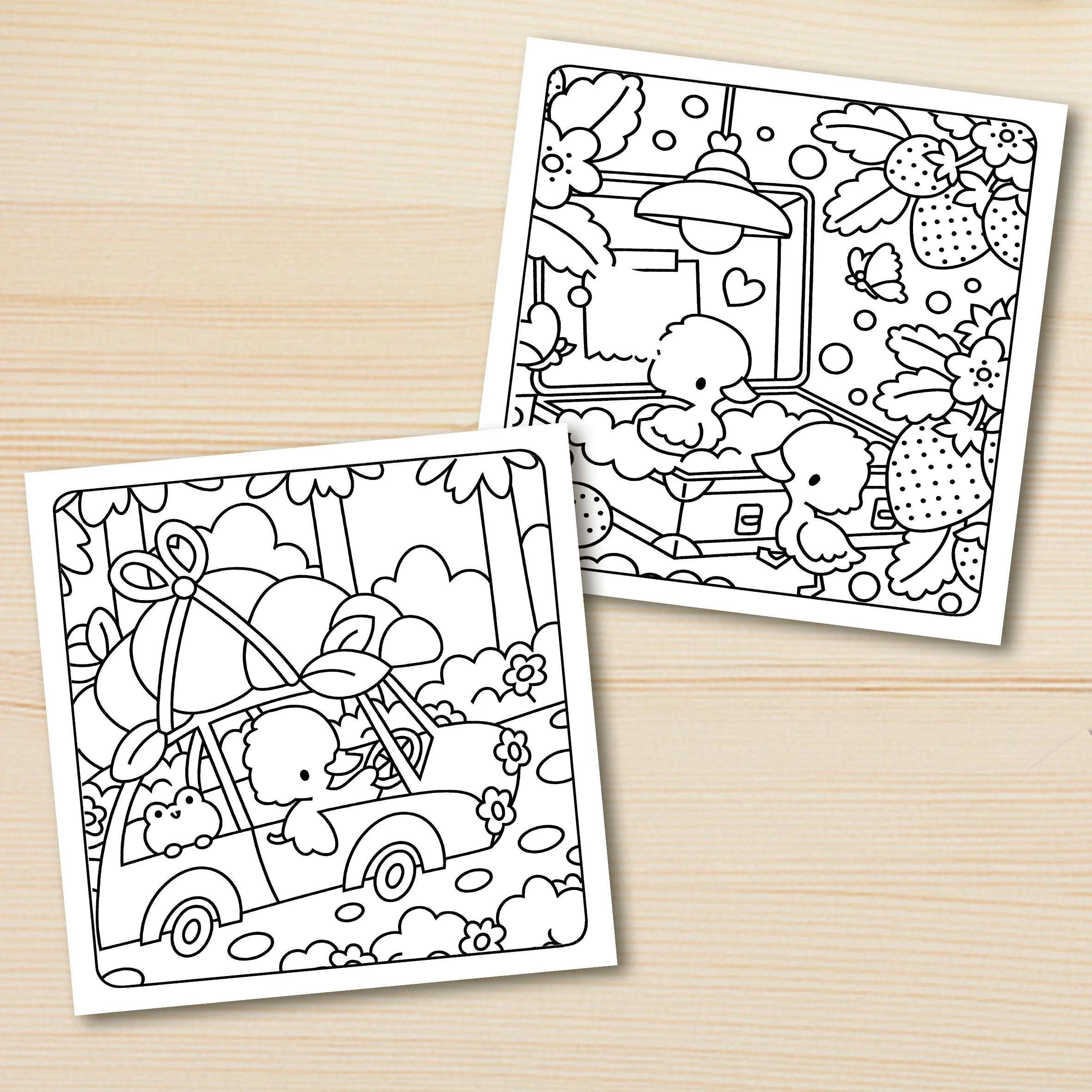 QUACKY GIORNI Libro da colorare con motivi audace e facile da colorare per adulti Simpatico libro da disegno Regalo perfetto per feste e compleanni