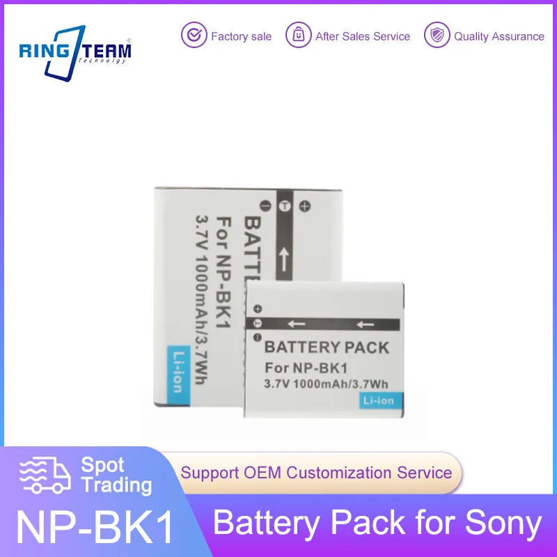 NP-BK1 NP BK1 NPBK1 Li-ion Battery Pack For SONY S750 S780 S950 S980 W190 W370 W180 DSC-S950 Camera