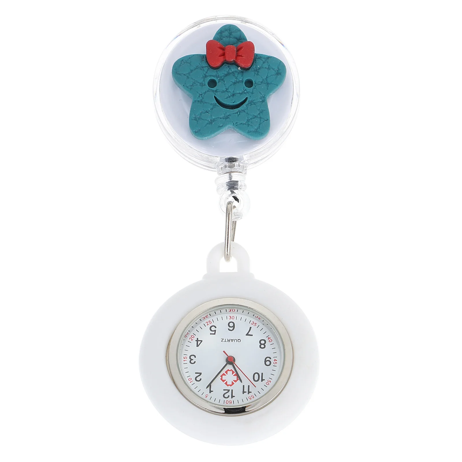 

Clip-on Nurse Pocket Watch Retractable Quartz Hanging Watch for Doctors Nurses Medical Work Portable Retractable Nurse Watches