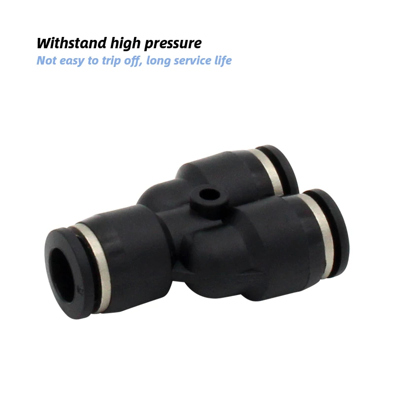 Pneumatic fitting connector Y type 3-way tee quick push in joint PY-6 PY-4 PY-8 PY-10 PY-12