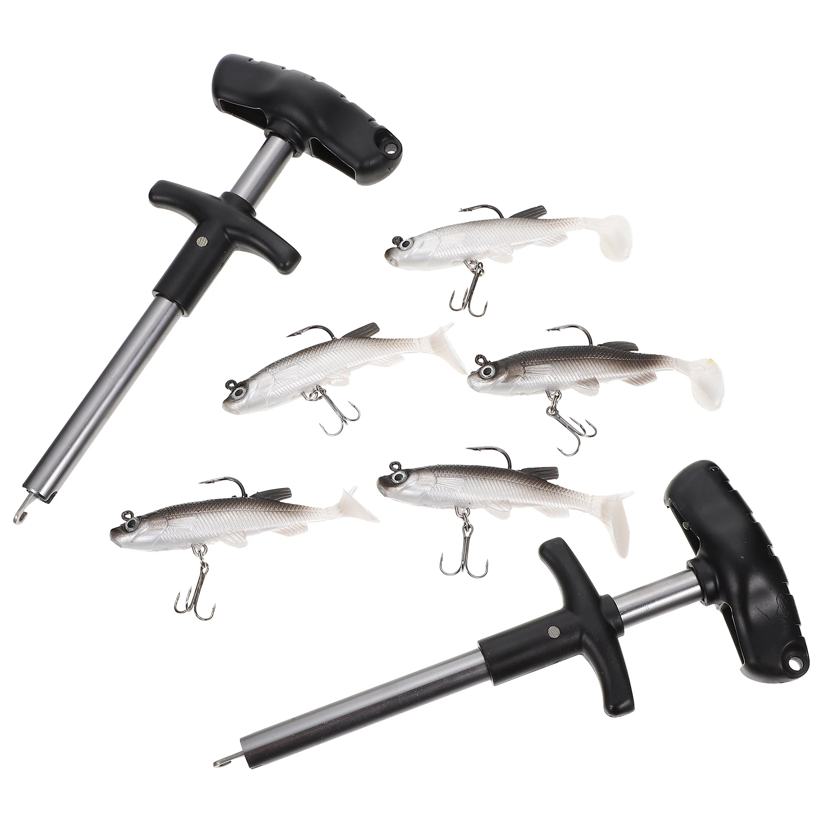 

7pcs Fishing Hook Remover Tool Quick Extractor Accessories Ultra Bait Hook Ergonomic Handle Lifelike Baits