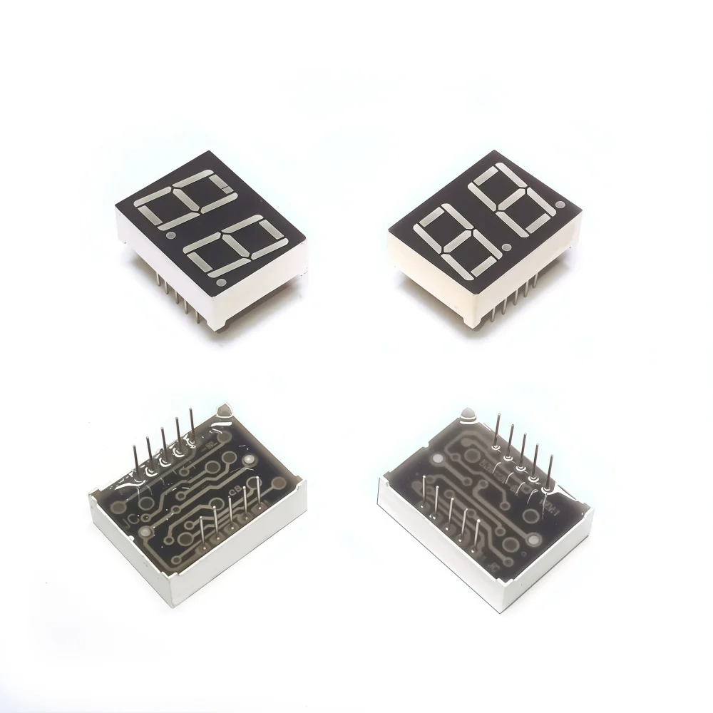 10PCS 0.56-inch 2-digit numeric tube 25mmX19mm digital display "8" height 14.2mm seven-segment numeric tube 5261 series10PIN