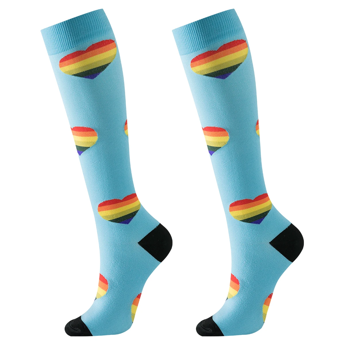 AT RANDOM COLORS Compression Socks for Men Women Nurse 8 pairs Compression Socks Nurses Sport 6 PAIRS Ladies Lady Womens Running