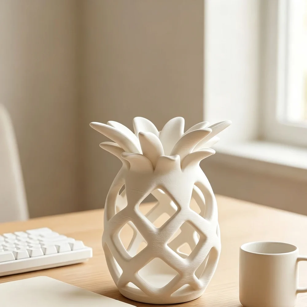 Cute Tropical Fruit Shape Mini Pot Figurine Multifunctional Desktop Accessory For Plant Lovers And Garden Theme