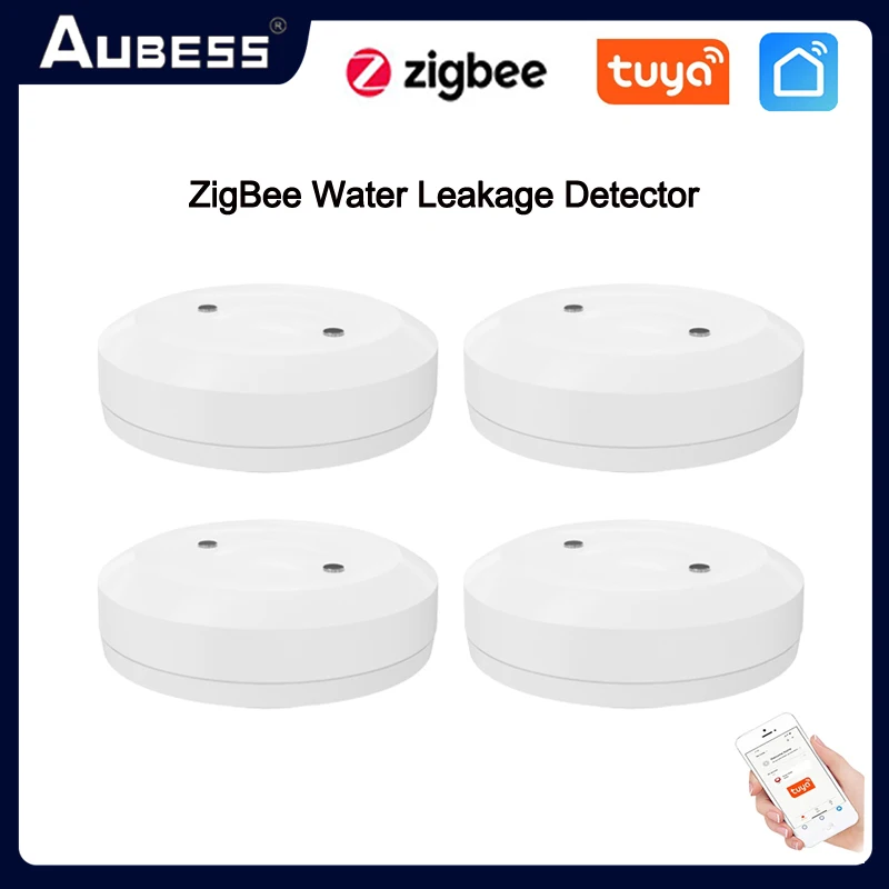 TUYA ZigBee Water Leak Detector Flood Sensor Water Tank Full Water Linkage Alarm Smart Life APP Remote Monitoring With Gateway