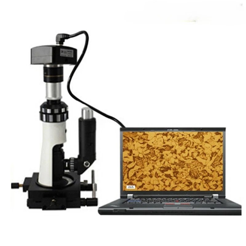 Metallographic microscope, metallographic image analysis software system, portable metallographic microscope