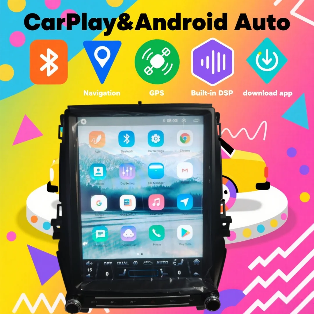 

12.1“ For Ford Ranger Everest 2016-2021 Wireless Carplay GPS Navi Android14 Stereo Multimedia Car Radio Player Head Unit Stereo