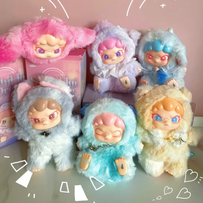 

DORA ShanHai Dream Series Vinyl Face Plush Blind Box Art Toy Collectible Surreal Creature Figures Mythic Realm Dreamscape