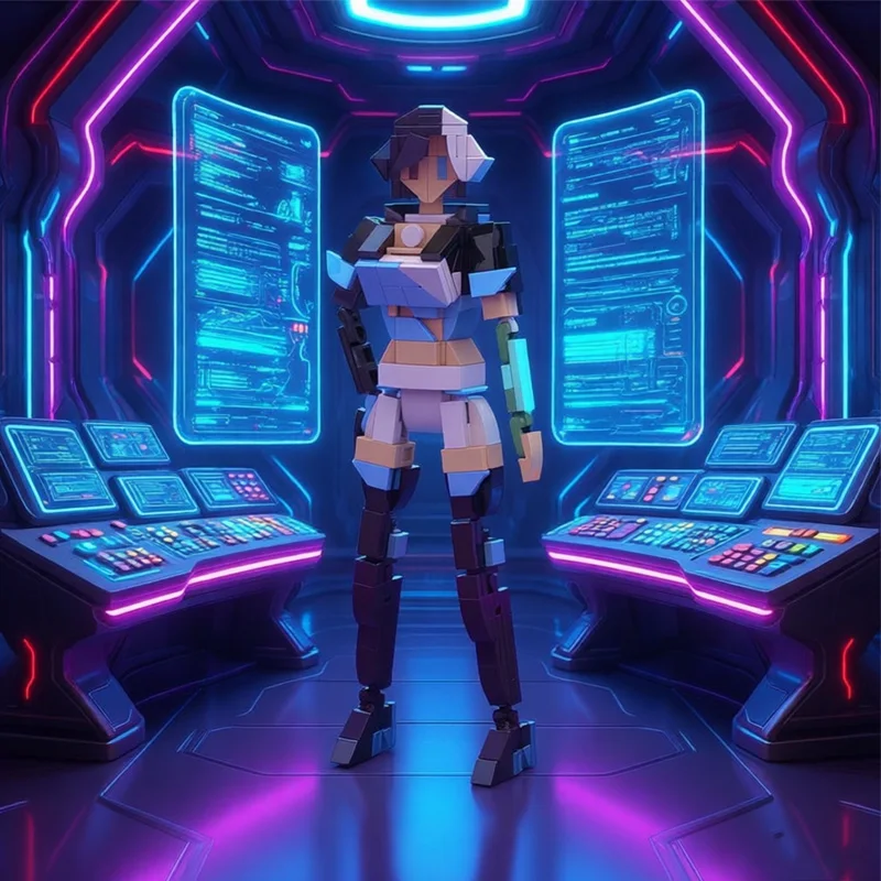 293 pièces de figurines de dessins animés sur le thème de la lune et de la neige, figurines d'idoles MOC, blocs de construction modulaires personnalisables, jouet créatif DIY pour garçons, cadeau d'anniversaire