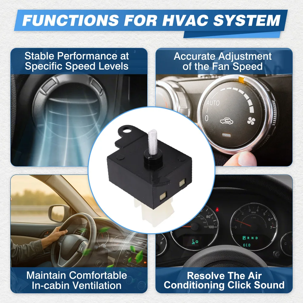 

YH1934, E6DZ-19986-A Автомобильный 4-контактный переключатель управления двигателем вентилятора отопителя кондиционера для Ford Aerostar E-150 E-250 Mercury Sable