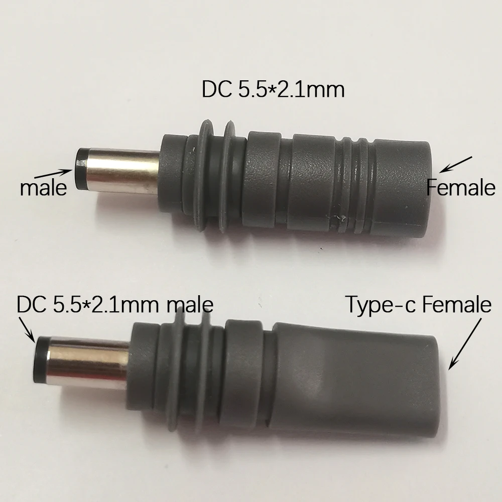 PD20V Type c To DC 5.5X2.1 Barrel Jack Adapter for Starlink Mini USB C Female to DC Male DC Female To DC Male DC Power Connector